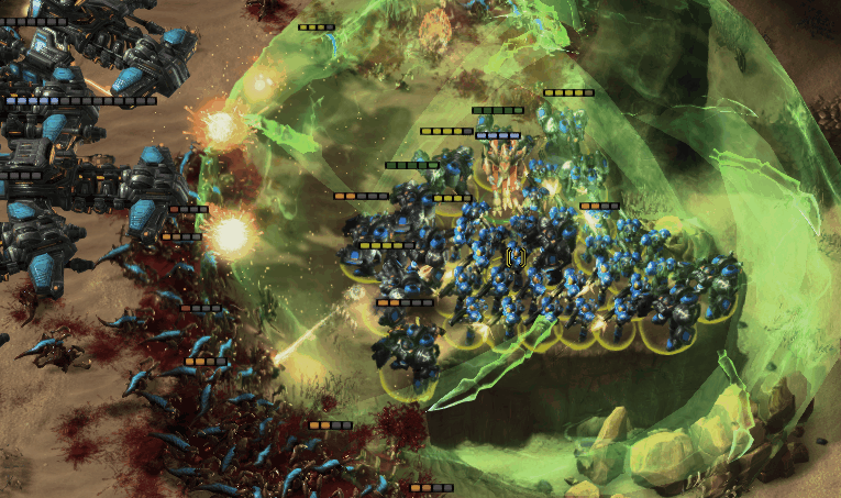 Отталкивающий щит с уничтожением снарядов Starcraft 2 Моды Xgm 